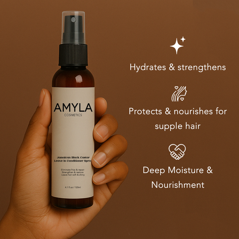 Black Castor Oil Leave-in Conditioner Spray - Product Image